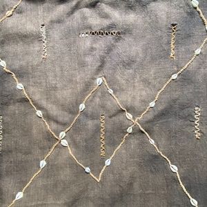 Handmade African Kuba Cloth Textile Runner